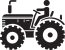 tractor-icon-illustration-tractor-silhouette-new-model-tractor-icon-isolated-white-background-vector